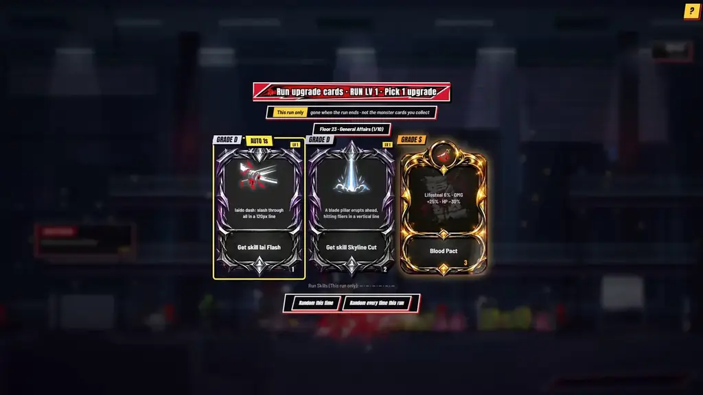 2 · LEVEL UP, PICK A CARD